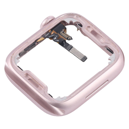 For Apple Watch Series 9 41MM GPS Aluminium Alloy Middle Frame Bezel Plate with Crown Spin Axis Flex Cable(Pink) by buy2fix