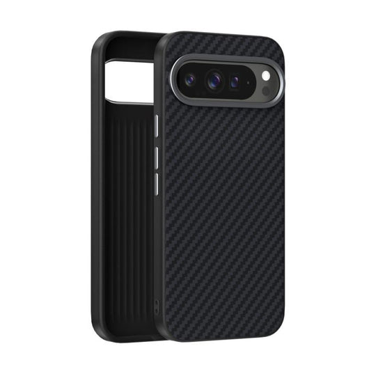 For Google Pixel 10 / 10 Pro ABEEL C Carbon Fiber Series 6D Micro Relief MagSafe Phone Case(Black)