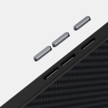 For Google Pixel 10 Pro XL ABEEL C Carbon Fiber Series 6D Micro Relief MagSafe Phone Case(Black Grey) - Google Cases by buy2fix | Online Shopping UK | buy2fix
