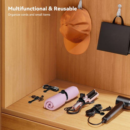 JOYROOM JR-ZS422 Magnetic Silicone Cable Tie Organizer(Black) - Cable Organizer by JOYROOM | Online Shopping UK | buy2fix