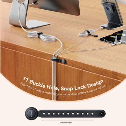 JOYROOM JR-ZS422 Magnetic Silicone Cable Tie Organizer(Black) - Cable Organizer by JOYROOM | Online Shopping UK | buy2fix