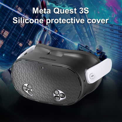 STARTRC GAMES For Meta Quest 3S VR Silicone Protective Cover(Black) - VR Accessories by buy2fix | Online Shopping UK | buy2fix