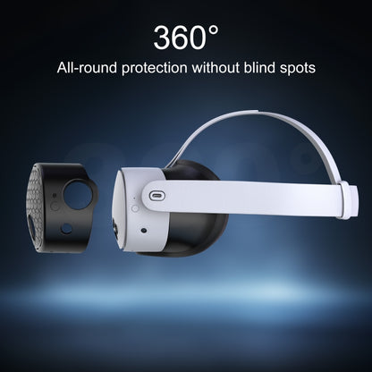 STARTRC GAMES For Meta Quest 3S VR Silicone Protective Cover(Black) - VR Accessories by buy2fix | Online Shopping UK | buy2fix