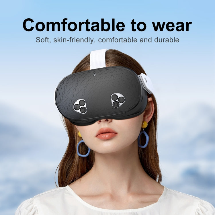 STARTRC GAMES For Meta Quest 3S VR Silicone Protective Cover(Black) - VR Accessories by buy2fix | Online Shopping UK | buy2fix