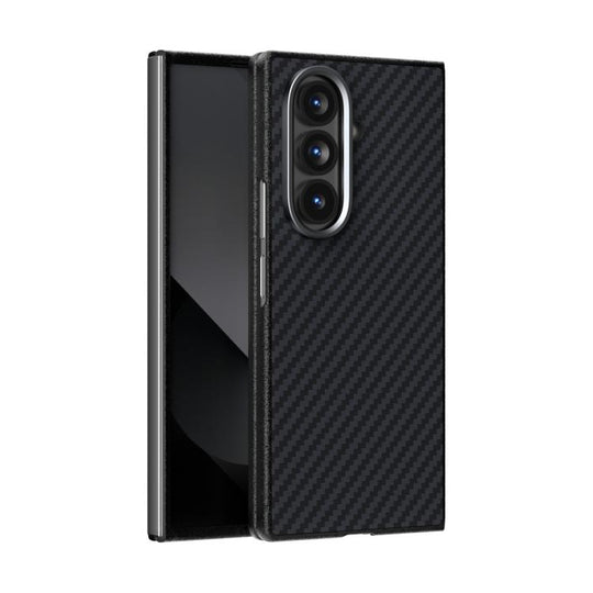 For Samsung Galaxy Z Fold7 5G ABEEL C Carbon Fiber Series 6D Micro Relief MagSafe Phone Case(Black)