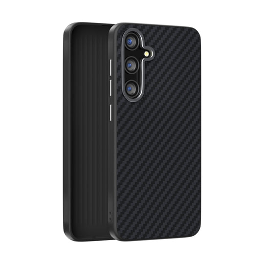 For Samsung Galaxy S25 5G / S24 5G ABEEL C Carbon Fiber Series 6D Micro Relief MagSafe Phone Case(Black)