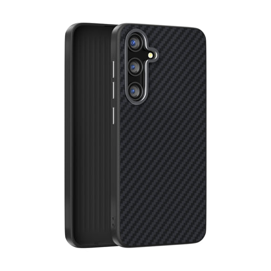 For Samsung Galaxy S25+ 5G / S24+ 5G ABEEL C Carbon Fiber Series 6D Micro Relief MagSafe Phone Case(Black) by buy2fix