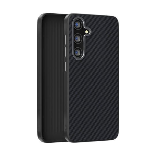 For Samsung Galaxy S25+ 5G / S24+ 5G ABEEL C Carbon Fiber Series 6D Micro Relief MagSafe Phone Case(Black)