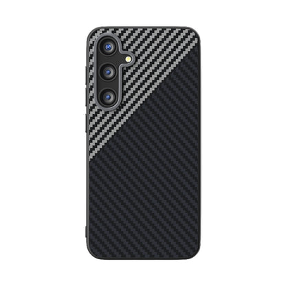 For Samsung Galaxy S25+ 5G / S24+ 5G ABEEL C Carbon Fiber Series 6D Micro Relief MagSafe Phone Case(Black Grey) by buy2fix