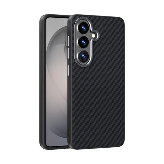 For Samsung Galaxy S26 5G ABEEL C Carbon Fiber Series 6D Micro Relief MagSafe Phone Case(Black)