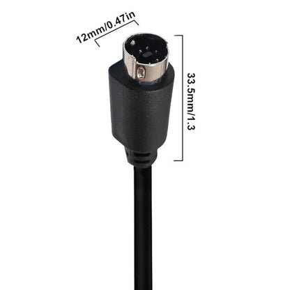 Mini DIN 7 Pin S-Video Core Audio / Video Cable, Length:1.8m(Straight to Straight) - Cables by buy2fix | Online Shopping UK | buy2fix