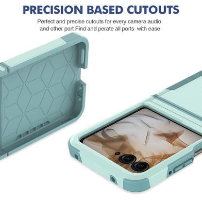 For Motorola Razr 50 2 in 1 PC + TPU Phone Case(Light Green) by buy2fix