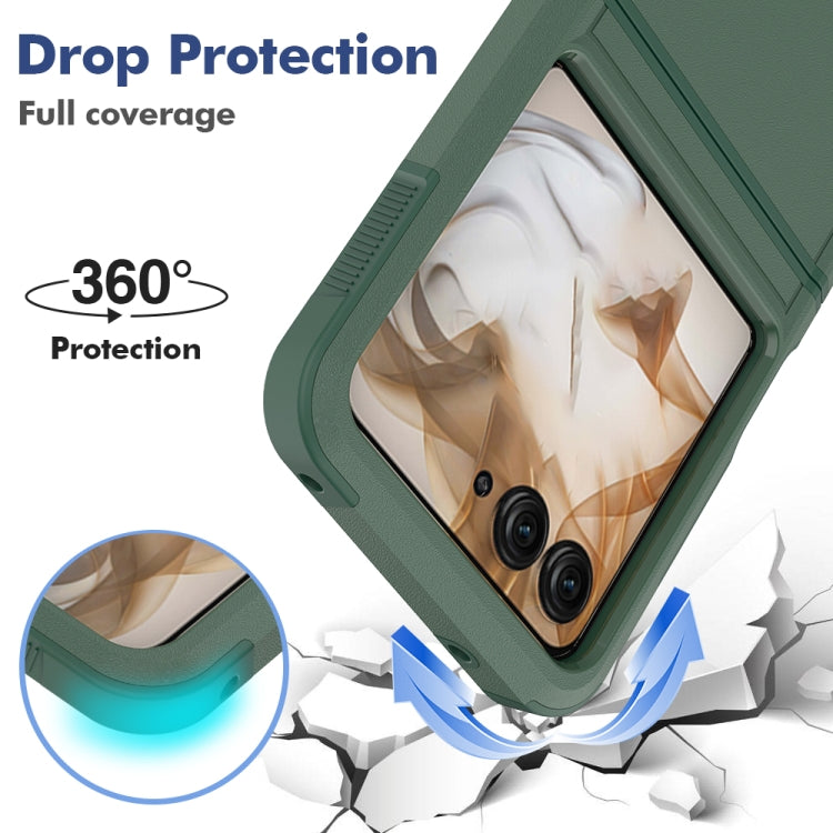 For Motorola Razr 50 2 in 1 PC + TPU Phone Case(Dark Green) by buy2fix