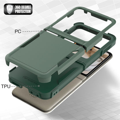 For Motorola Razr 50 2 in 1 PC + TPU Phone Case(Dark Green) by buy2fix