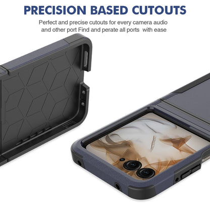 For Motorola Razr 50 2 in 1 PC + TPU Phone Case(Dark Blue) by buy2fix