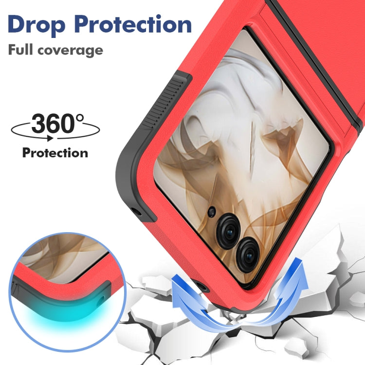 For Motorola Razr 50 2 in 1 PC + TPU Phone Case(Red) by buy2fix