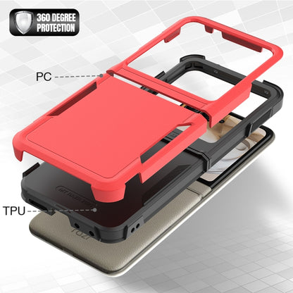 For Motorola Razr 50 2 in 1 PC + TPU Phone Case(Red) by buy2fix