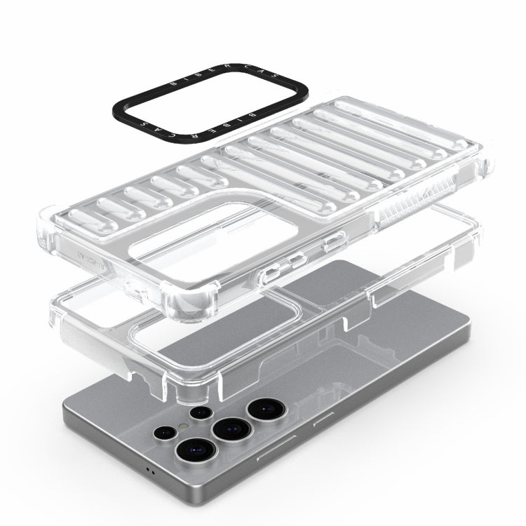 For Samsung Galaxy S25 Ultra 5G High Transparency TPU Hybrid PC Airbag Phone Case(Transparent) by buy2fix