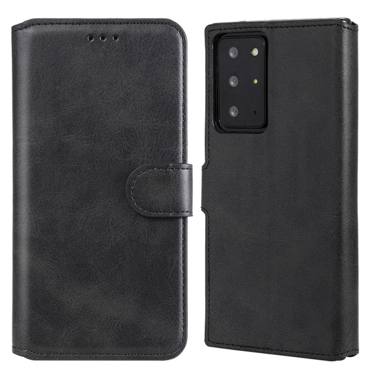 For Samsung Galaxy Note 20 Ultra Classic Calf Texture PU + TPU Horizontal Flip Leather Case, with Holder & Card Slots & Wallet(Black)