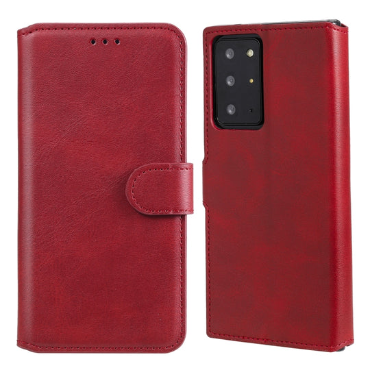 For Samsung Galaxy Note 20 Ultra Classic Calf Texture PU + TPU Horizontal Flip Leather Case, with Holder & Card Slots & Wallet(Red)