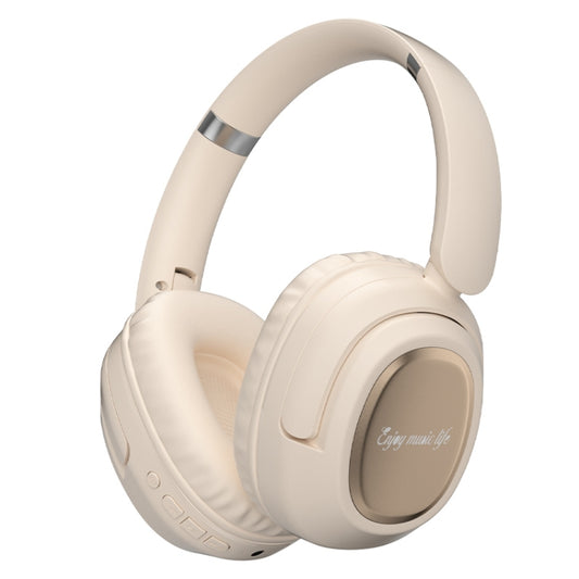 BH900 Stereo Head-mounted Noise Reduction Wireless Bluetooth Earphone(Khaki) - Headset & Headphone by buy2fix | Online Shopping UK | buy2fix