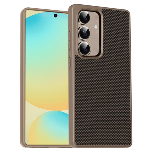 For Samsung Galaxy S25+ 5G Pita Series TPU + PC Texture Phone Case(Gold) by buy2fix