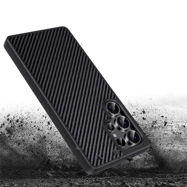 For Samsung Galaxy S25 5G Pita Series TPU + PC Texture Phone Case(Grey) by buy2fix
