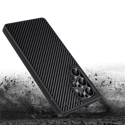 For Samsung Galaxy S25 5G Pita Series TPU + PC Texture Phone Case(Black) by buy2fix