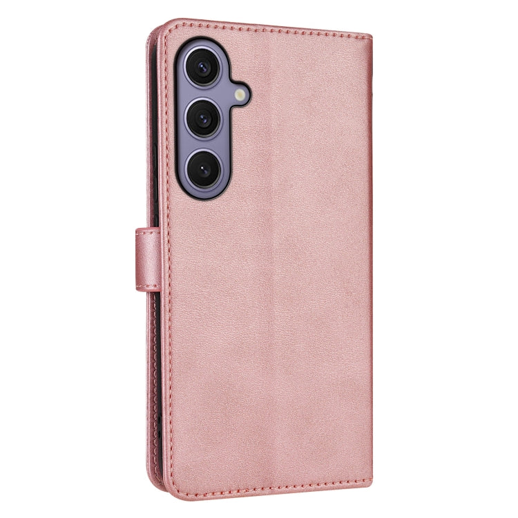 For Samsung Galaxy S25 5G AZNS Skin Feel Calf Texture Flip Leather Phone Case(Rose Gold) - Galaxy S25 5G Cases by AZNS | Online Shopping UK | buy2fix