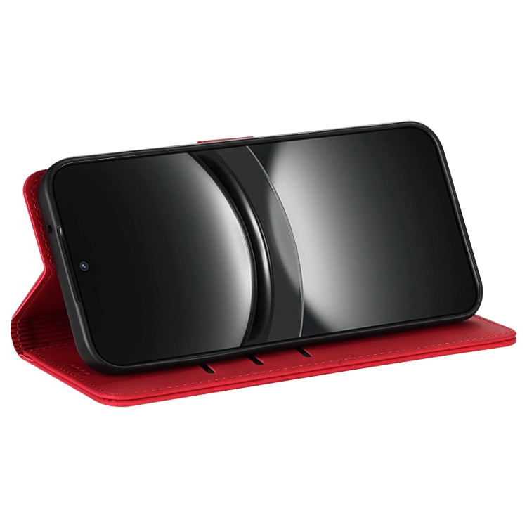 For Samsung Galaxy S25+ 5G AZNS Skin Feel Calf Texture Flip Leather Phone Case(Red) - Galaxy S25+ 5G Cases by AZNS | Online Shopping UK | buy2fix