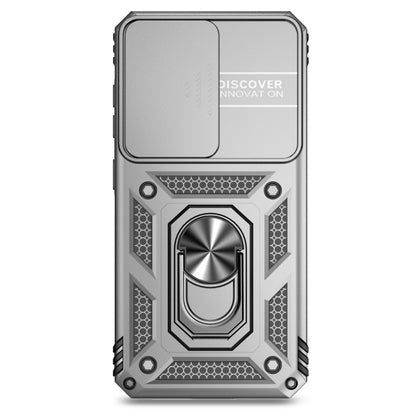For Samsung Galaxy S25 5G Sliding Camshield Holder Phone Case(Silver) by buy2fix