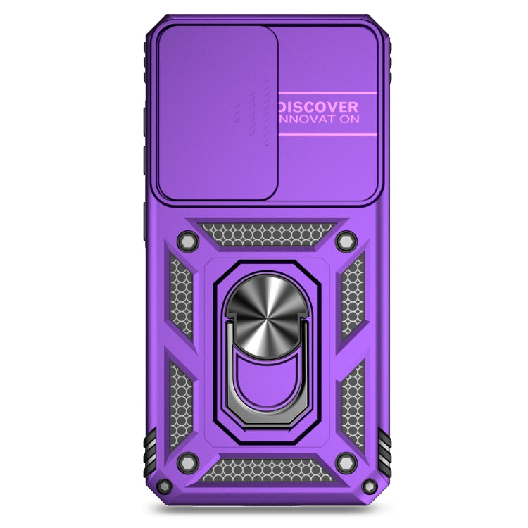 For Samsung Galaxy S25 5G Sliding Camshield Holder Phone Case(Purple) by buy2fix