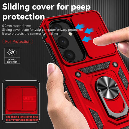For Samsung Galaxy S25+ 5G Sliding Camshield Holder Phone Case(Red) by buy2fix
