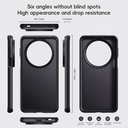 For Huawei Mate 70 Pro / 70 Pro+ Carbon Fiber Kevlar MagSafe Magnetic Phone Case(Black) - Huawei Cases by buy2fix | Online Shopping UK | buy2fix