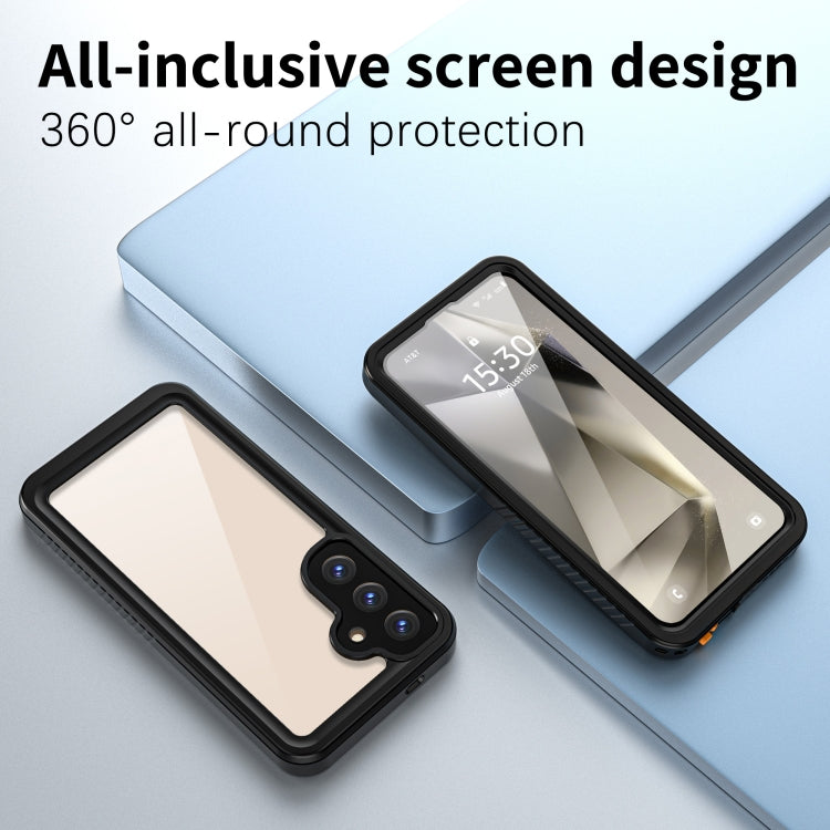 For Samsung Galaxy S25+ 5G RedPepper IP68 Waterproof Triple-proof Phone Case(Black) - Galaxy S25+ 5G Cases by RedPepper | Online Shopping UK | buy2fix