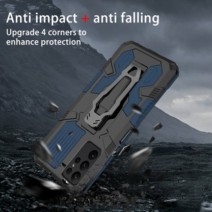 For Samsung Galaxy S25 Ultra 5G Armor Warrior Shockproof PC + TPU Phone Case(Blue) by buy2fix