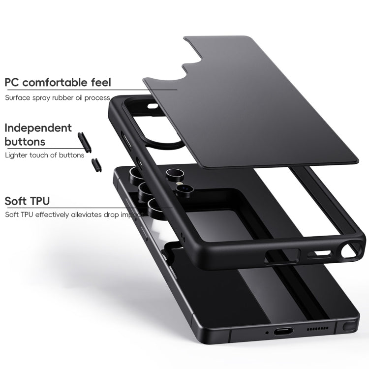 For Samsung Galaxy S25 5G Skin Feel Phone Case(Black) by buy2fix