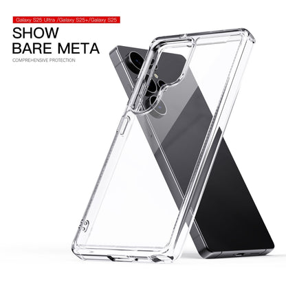 For Samsung Galaxy S25 5G Crystal Clear TPU Hybrid PC Phone Case(Transparent) by buy2fix