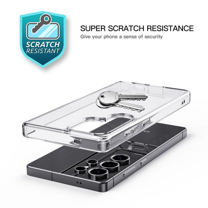 For Samsung Galaxy S25 Ultra 5G Crystal Clear TPU Hybrid PC Phone Case(Transparent) by buy2fix