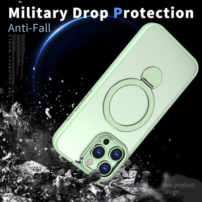 For iPhone 16 Wing Series Gen2 MagSafe Metal Ring Holder Phone Case(Avocado Green) - iPhone 16 Cases by buy2fix | Online Shopping UK | buy2fix