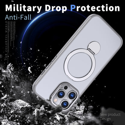 For iPhone 16 Wing Series Gen2 MagSafe Metal Ring Holder Phone Case(Titanium Gray) - iPhone 16 Cases by buy2fix | Online Shopping UK | buy2fix