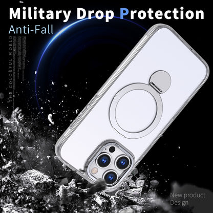 For iPhone 13 Pro Wing Series Gen2 MagSafe Metal Ring Holder Phone Case(Transparent) - iPhone 13 Pro Cases by buy2fix | Online Shopping UK | buy2fix