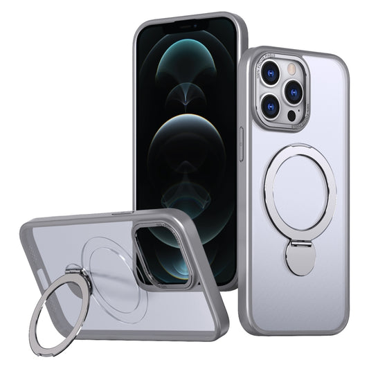 For iPhone 12 Pro Wing Series Gen2 MagSafe Metal Ring Holder Phone Case(Titanium Gray) - iPhone 12 / 12 Pro Cases by buy2fix | Online Shopping UK | buy2fix