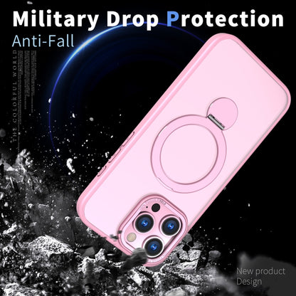 For iPhone XR Wing Series Gen2 MagSafe Metal Ring Holder Phone Case(Pink) - More iPhone Cases by buy2fix | Online Shopping UK | buy2fix