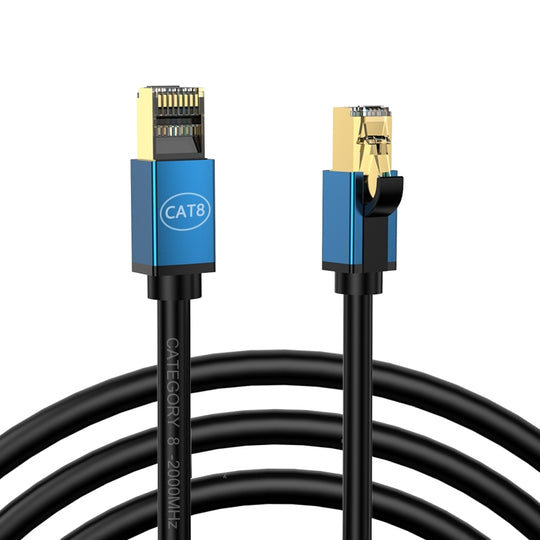 0.5m Home Fiber Bandwidth 10 Gigabit CAT8 Network Cable(Blue)