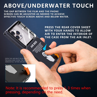 RedPepper Air Box Max 6.9 IP68 Waterproof Phone Case for 6.9 inch Phone(Black) - Waterproof Bag by RedPepper | Online Shopping UK | buy2fix