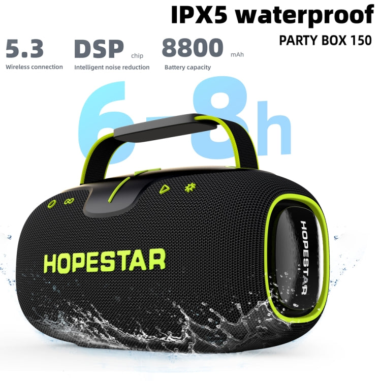 HOPESTAR Party Box 150 40W Outdoor Portable IPX5 Waterproof Bluetooth Speaker(Grey) - Waterproof Speaker by HOPESTAR | Online Shopping UK | buy2fix