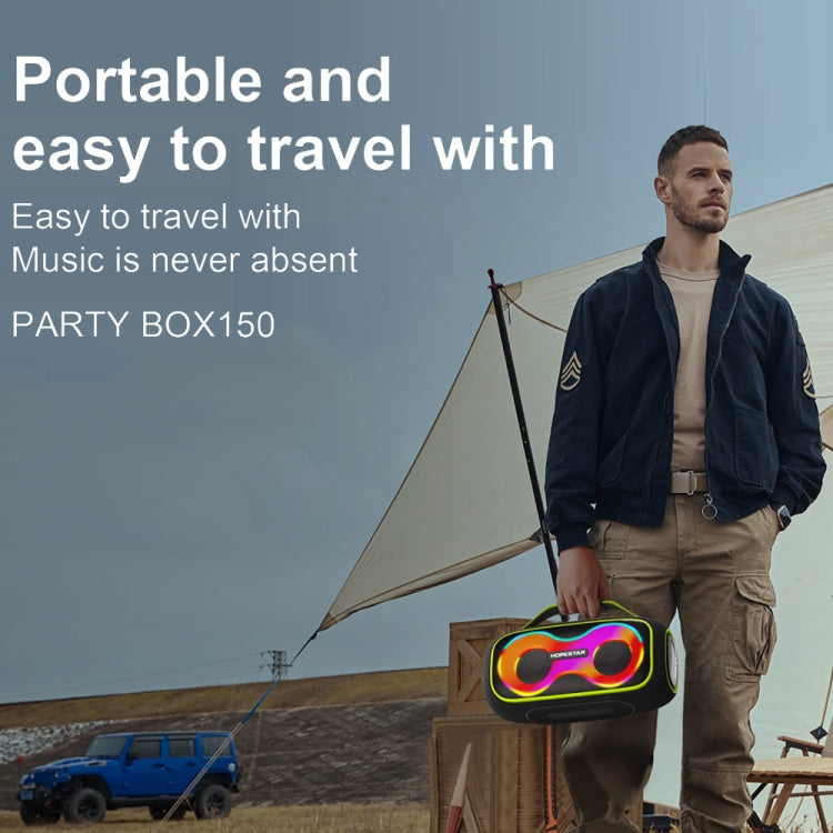HOPESTAR Party Box 150 40W Outdoor Portable IPX5 Waterproof Bluetooth Speaker(Grey) - Waterproof Speaker by HOPESTAR | Online Shopping UK | buy2fix