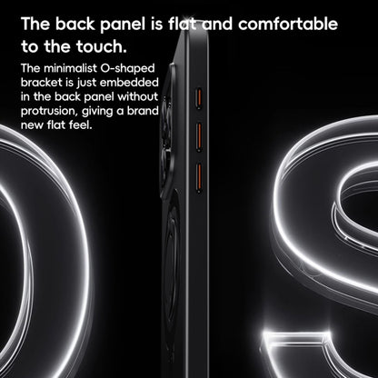 For iPhone 15 Pro Max Carbon Fiber MagSafe Phone Case with 360 Degree Rotating Holder(Black Blue) - iPhone 15 Pro Max Cases by buy2fix | Online Shopping UK | buy2fix