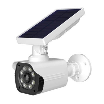 Human Body Sensing Simulation Surveillance Camera Solar Wall Light(White) - Simulated Cameras by buy2fix | Online Shopping UK | buy2fix